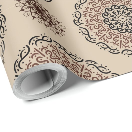 Mandala-Muster Geschenkpapier (Rolleneckpunkt)