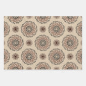 Mandala-Muster Geschenkpapier Set (Vorderseite 3)