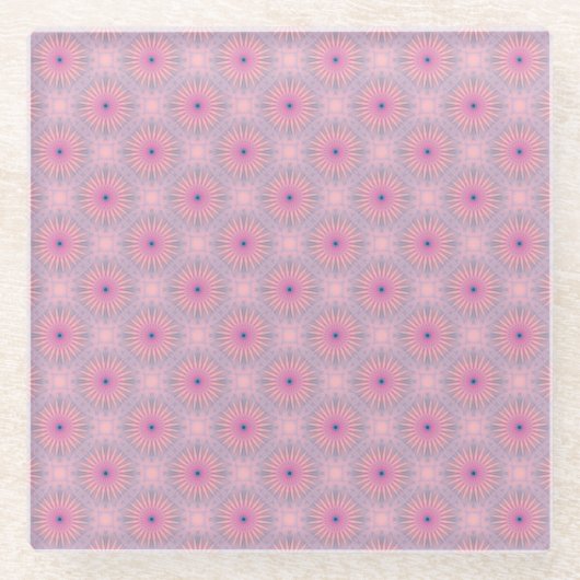 Mandala-Muster Glasuntersetzer (Vorderseite)
