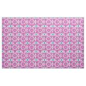 Mandala-Muster, heißrosa, schwarz und weiß Stoff (Yard (91,4 cm))