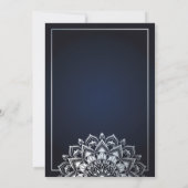 Mandala Muster Hochzeit Einladung (Rückseite)