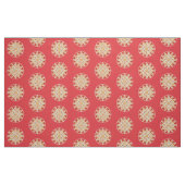 Mandala-Muster in Kamel, Dunkelrot und Weiß Stoff (Fat Quarter (45,7 x 55,9 cm))