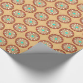 Mandala-Muster in Karamell und Schokolade Geschenkpapier (Ecke)