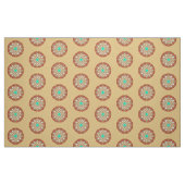 Mandala-Muster in Karamell und Schokolade Stoff (Fat Quarter (45,7 x 55,9 cm))