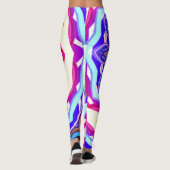 Mandala-Muster in mehreren Farben Leggings (Rückseite)