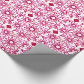 Mandala-Muster in Rosa- und Marontönen Geschenkpapier (Ecke)