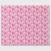 Mandala-Muster in Rosa- und Marontönen Geschenkpapier (Flach)