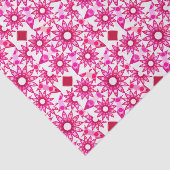 Mandala-Muster in Rosa- und Marontönen Seidenpapier (Ausschnitt)