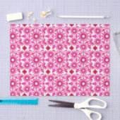 Mandala-Muster in Rosa- und Marontönen Seidenpapier (Handwerk)