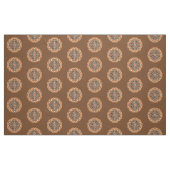 Mandala-Muster in Schokolade, Terrakotta und Rost Stoff (Fat Quarter (45,7 x 55,9 cm))