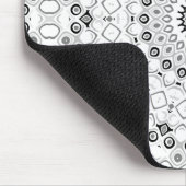 Mandala-Muster in Schwarz und Weiß Mousepad (Ecke)