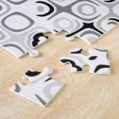 Mandala-Muster in Schwarz und Weiß Puzzle (Seite)