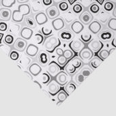 Mandala-Muster in Schwarz und Weiß Seidenpapier (Detail)