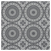 Mandala-Muster in Schwarzweiß Stoff (Muster)