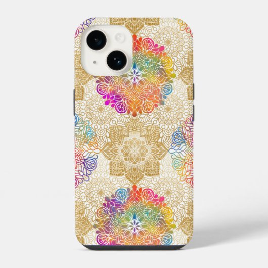 Mandala-Muster iPhone Hülle (Rückseite)