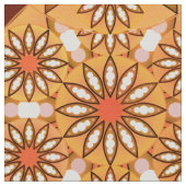 Mandala-Muster, karamellbraun, schokoladenbraun Stoff (Nahaufnahme)