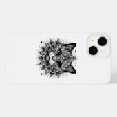 Mandala-Muster-Katze-Design Case-Mate iPhone Hülle (Rückseite (Horizontal))