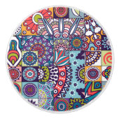 Mandala-Muster Keramikknauf (Vorderseite)