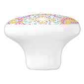 Mandala-Muster Keramikknauf (Seitenansicht)