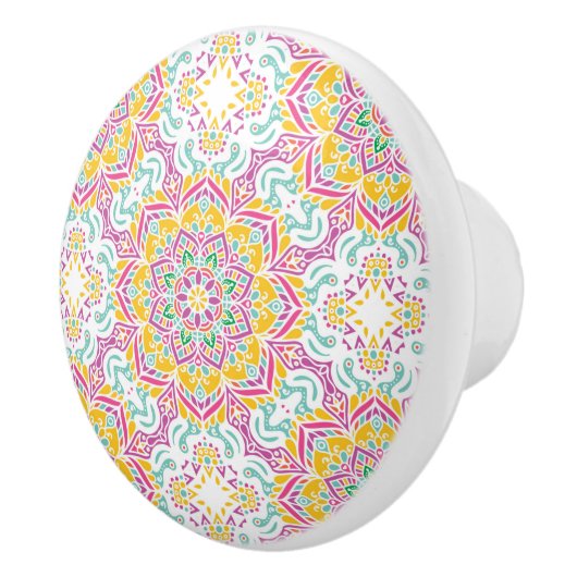 Mandala-Muster Keramikknauf (Rechts)