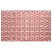 Mandala-Muster, Korallen, Pfirsich, Weiß und Grau Stoff (Yard (91,4 cm))