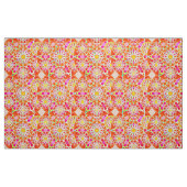 Mandala-Muster, korallenrot, rosa, gold Stoff (Fat Quarter (45,7 x 55,9 cm))
