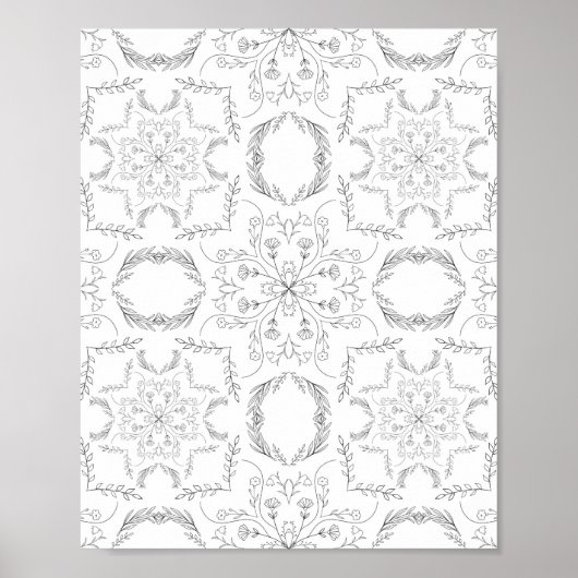 Mandala-Muster Poster (Vorne)