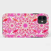 Mandala-Muster, Rosa- und Korallenfarben Case-Mate iPhone Hülle (Rückseite (Horizontal))