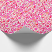Mandala-Muster, Rosa- und Korallenfarben Geschenkpapier (Ecke)