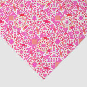 Mandala-Muster, Rosa- und Korallenfarben Seidenpapier (Ausschnitt)