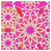 Mandala-Muster, Rosa- und Korallenfarben Stoff (Nahaufnahme)