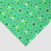 Mandala Muster, Smaragdgrün und Pfau Seidenpapier (Ausschnitt)