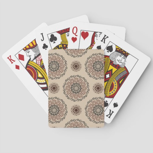 Mandala-Muster Spielkarten (Rückseite)