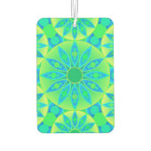 Mandala-Muster, türkis, blau, liengrün Autolufterfrischer (Rückseite)