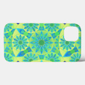 Mandala-Muster, türkis, blau, liengrün Case-Mate iPhone Hülle (Rückseite (Horizontal))