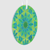 Mandala-Muster, türkis, blau, liengrün Ornament (Vorderseite)