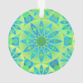 Mandala-Muster, türkis, blau, liengrün Ornament (Rückseite)