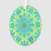 Mandala-Muster, türkis, blau, liengrün Ornament (Vorderseite)