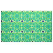 Mandala-Muster, türkis, blau, liengrün Stoff (Fat Quarter (45,7 x 55,9 cm))