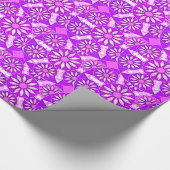 Mandala-Muster, violett, orchid und rosa Geschenkpapier (Ecke)