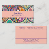 Mandala Muster - Visitenkarte (Vorne/Hinten)
