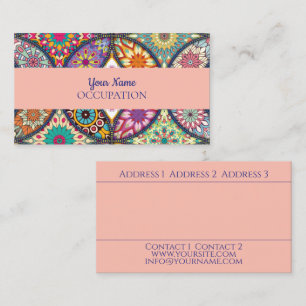 Mandala Muster - Visitenkarte