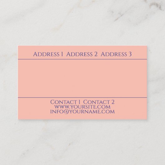 Mandala Muster - Visitenkarte (Rückseite)