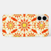 Mandala-Muster, Ziegelrot, Rost, Gold Case-Mate iPhone Hülle (Rückseite (Horizontal))