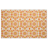 Mandala-Muster, Ziegelrot, Rost, Gold Stoff (Fat Quarter (45,7 x 55,9 cm))