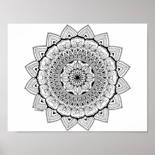 Mandala N°1 Poster (Vorne)