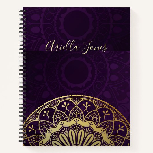 Mandala Name Journal Notizblock (Vorderseite)