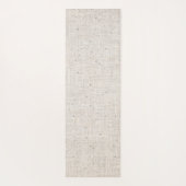 Mandala Name Monogram Monochrome Light Grau Yogamatte (Rückseite)