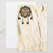 Mandala Native American Stationery Briefpapier (Vorne/Hinten)
