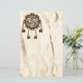 Mandala Native American Stationery Briefpapier (Stehend Vorderseite)